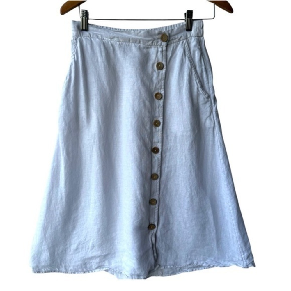 Cynthia Rowley 100% linen skirt with pockets‎